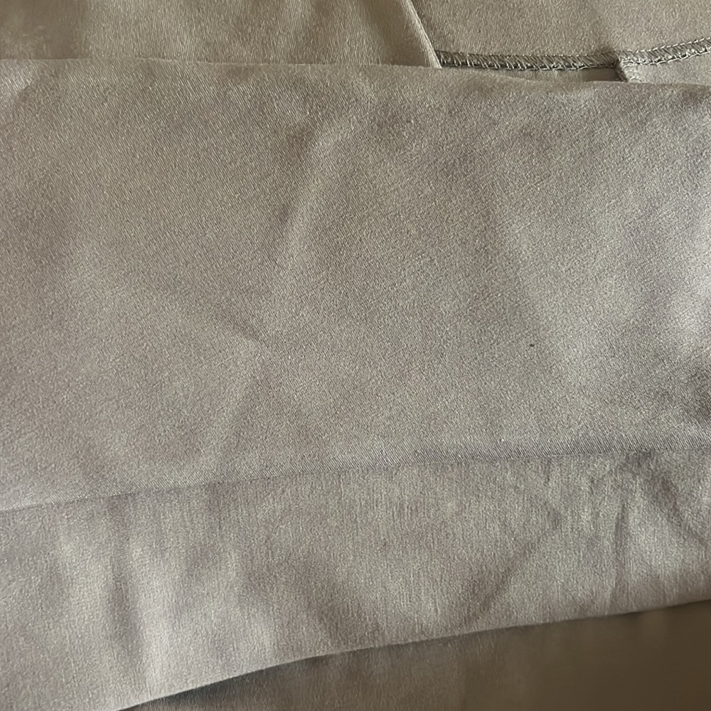 Oak + Fort Camel Boxy V-Neck Top Oversized 3/4 Sleeve Size L - Picture 8 of 8